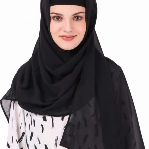 MyBatua Long Hijab in Breathable Soft Georgette Head Wrap 100×225 cm Scarf HJ-020-L