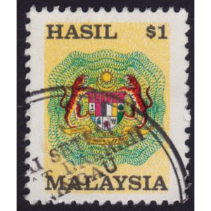MALAYSIA 1990 $1 Revenue USED @H052