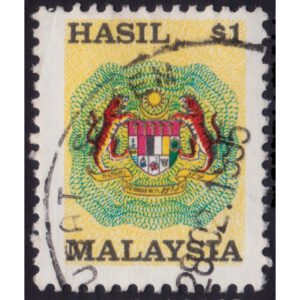 MALAYSIA 1990 $1 Revenue USED @H054