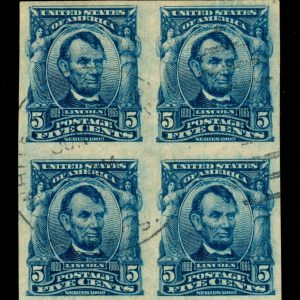 US Stamps #315 Used Block XF PF Cert LOT #88120 | United States, General Issue Stamp