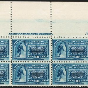 US Stamps #E1 Plate Block Mint OG NH LOT #72714* | United States, Special Delivery Stamp